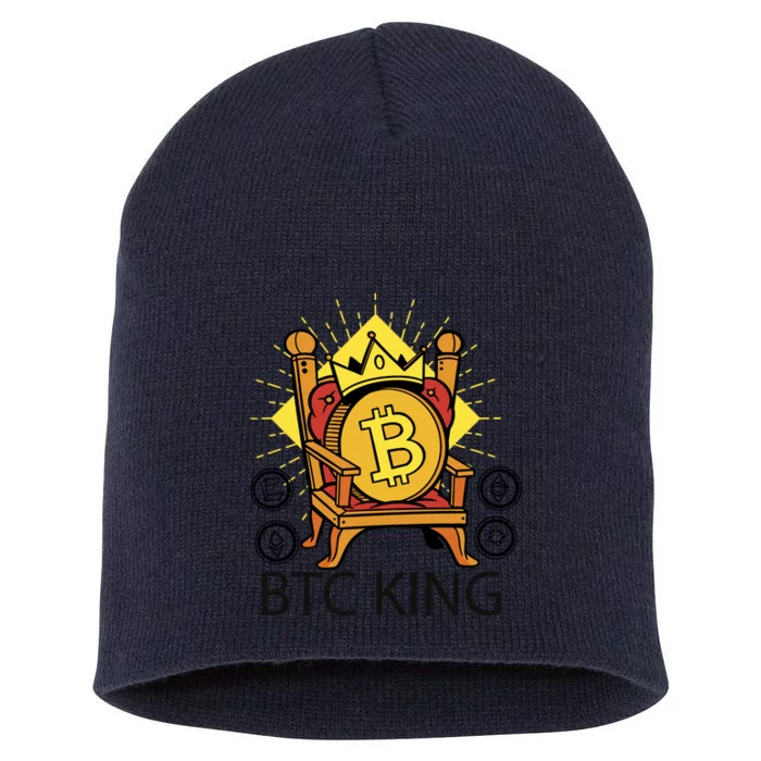 Bitcoin King Short Acrylic Beanie