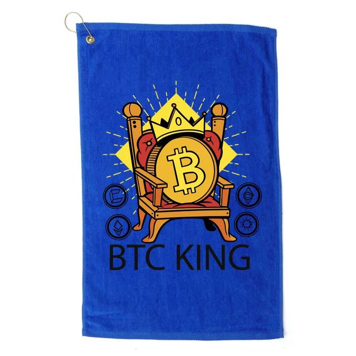 Bitcoin King Platinum Collection Golf Towel