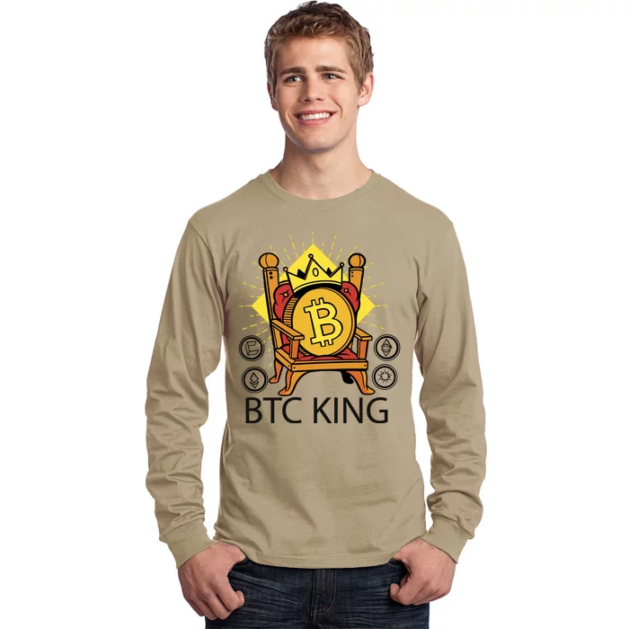 Bitcoin King Long Sleeve Shirt