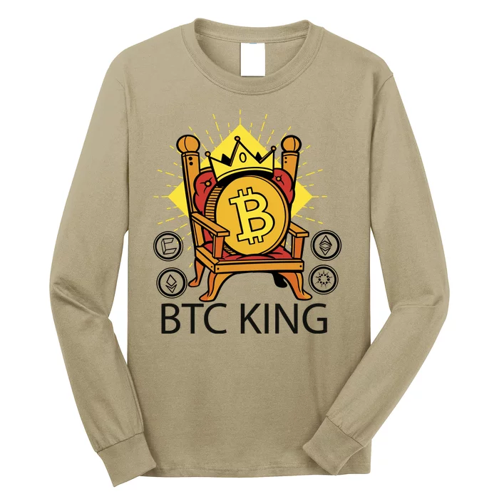 Bitcoin King Long Sleeve Shirt