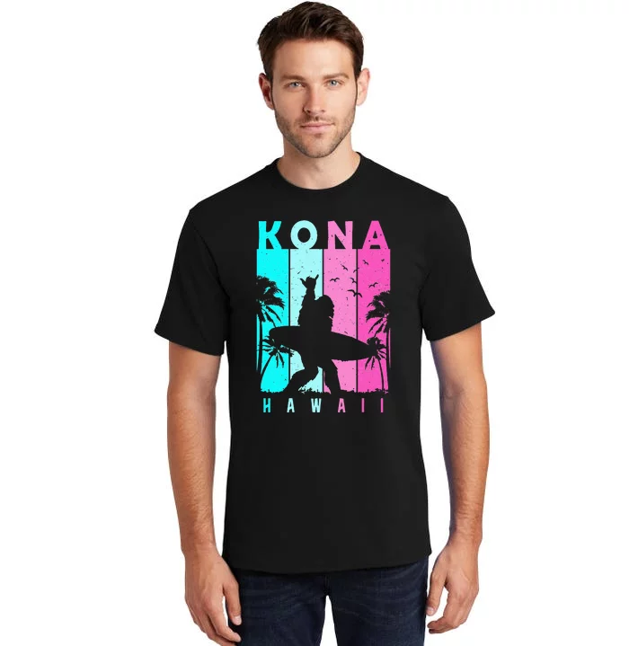 Bigfoot Kona Beach Hawaii Sasquatch Souvenir Funny Tall T-Shirt