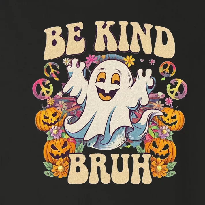 Be Kind Bruh Groovy Ghoul Unity Day Orange Women Halloween Toddler Long Sleeve Shirt