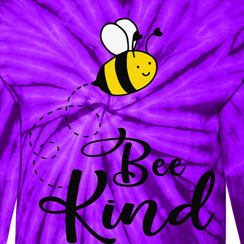 Be Kind Bee Kind Unity Day Orange Teacher Anti Bullying Tie-Dye Long Sleeve Shirt