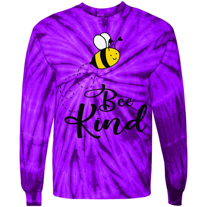 Be Kind Bee Kind Unity Day Orange Teacher Anti Bullying Tie-Dye Long Sleeve Shirt