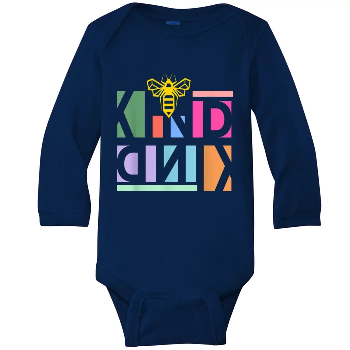 Be Kind Be A Kind Human Baby Long Sleeve Bodysuit