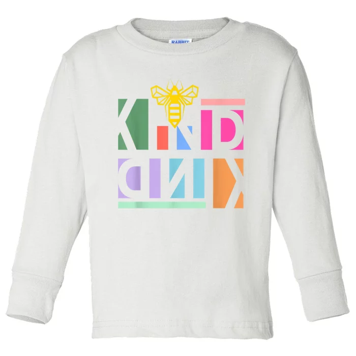 Be Kind Be A Kind Human Toddler Long Sleeve Shirt