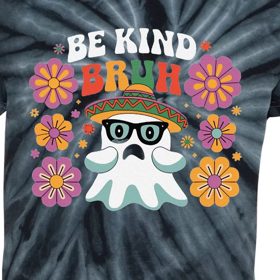 Be Kind Bruh Groovy Ghoul Unity Day Orange Women Halloween Kids Tie-Dye T-Shirt