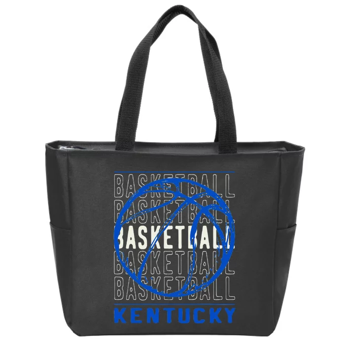 Basketball Kentucky Zip Tote Bag