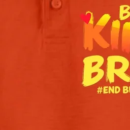 Be Kind Bruh Antibullying Awareness Motivational Design Dry Zone Grid Performance Polo