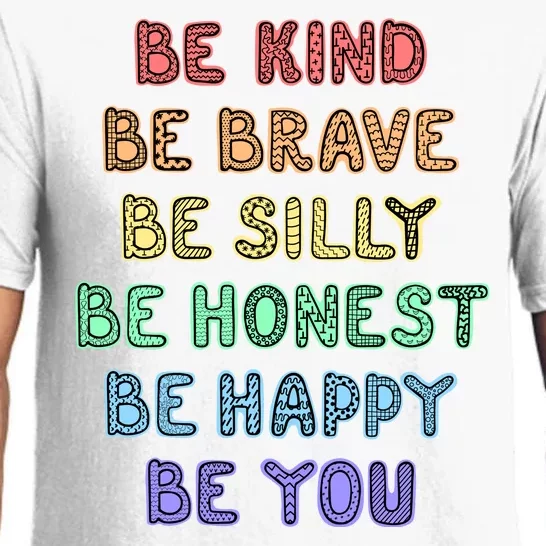 Be Kind Be Brave Be You Self Love Quote Pajama Set