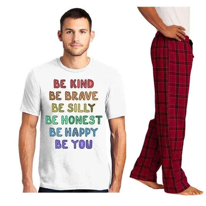 Be Kind Be Brave Be You Self Love Quote Pajama Set