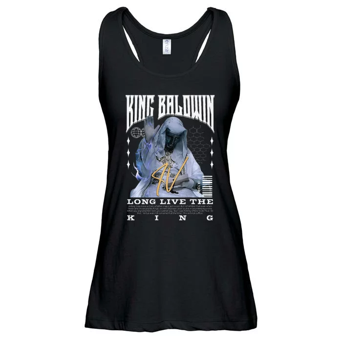 Backprint King Baldwin Iv Ladies Essential Flowy Tank