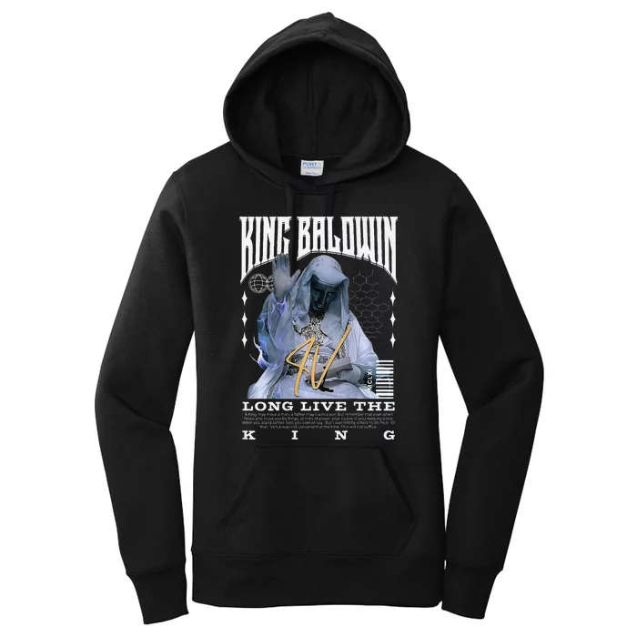 Backprint King Baldwin Iv Women's Pullover Hoodie