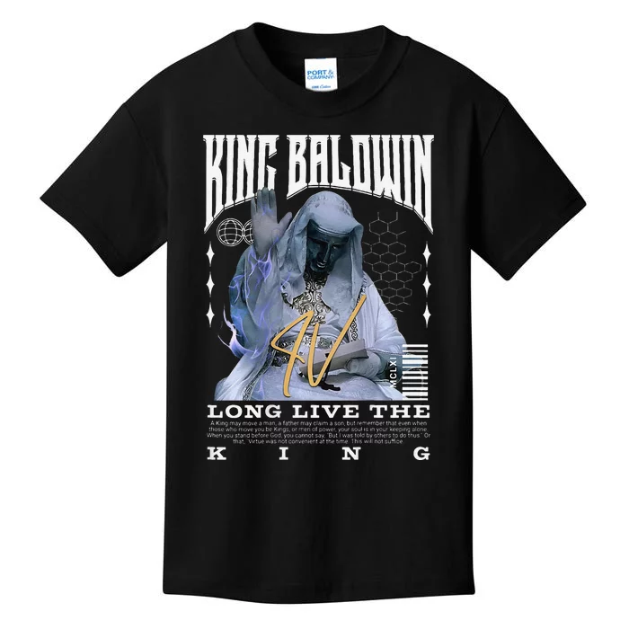 Backprint King Baldwin Iv Kids T-Shirt