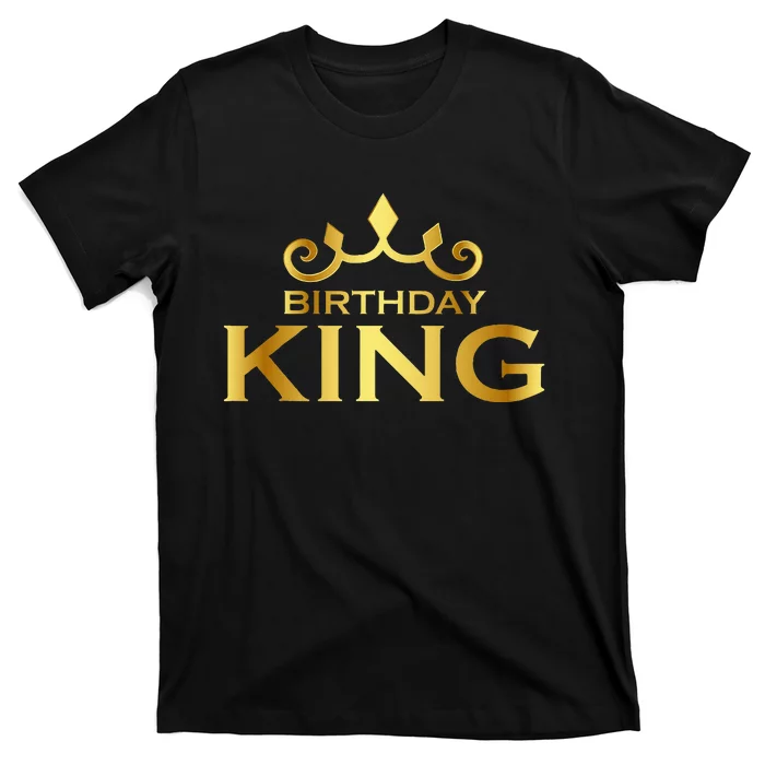 Birthday King Crown Funny Bday Squad Birthday Squad Party T-Shirt