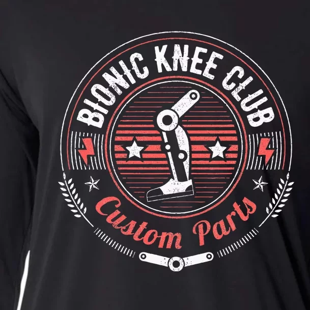 Bionic Knee Club Custom Parts Knee Replacement Cooling Performance Long Sleeve Crew