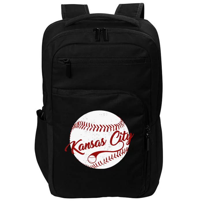 Baseball Kansas City Love Blue Color Royal National Pastime Impact Tech Backpack