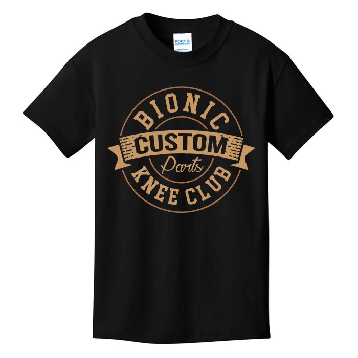 Bionic Knee Club Custom Parts Recover After Surgery Gag Kids T-Shirt