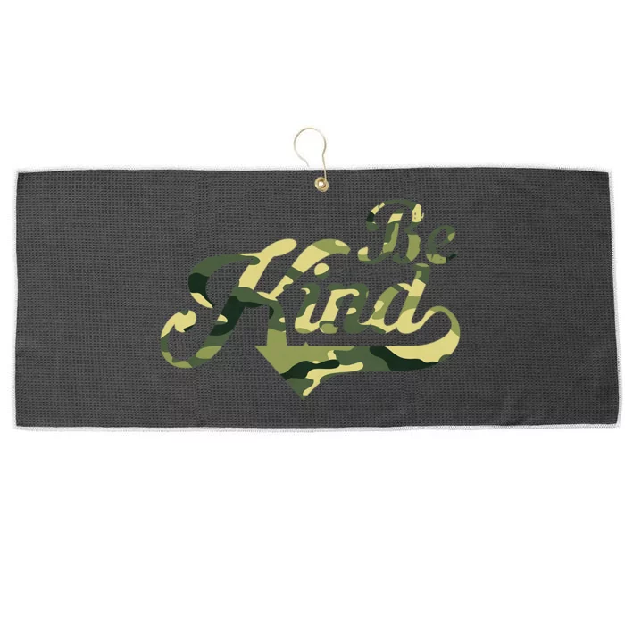 Be Kind Camouflage Anti Bullying Awareness Kindness Large Microfiber Waffle Golf Towel