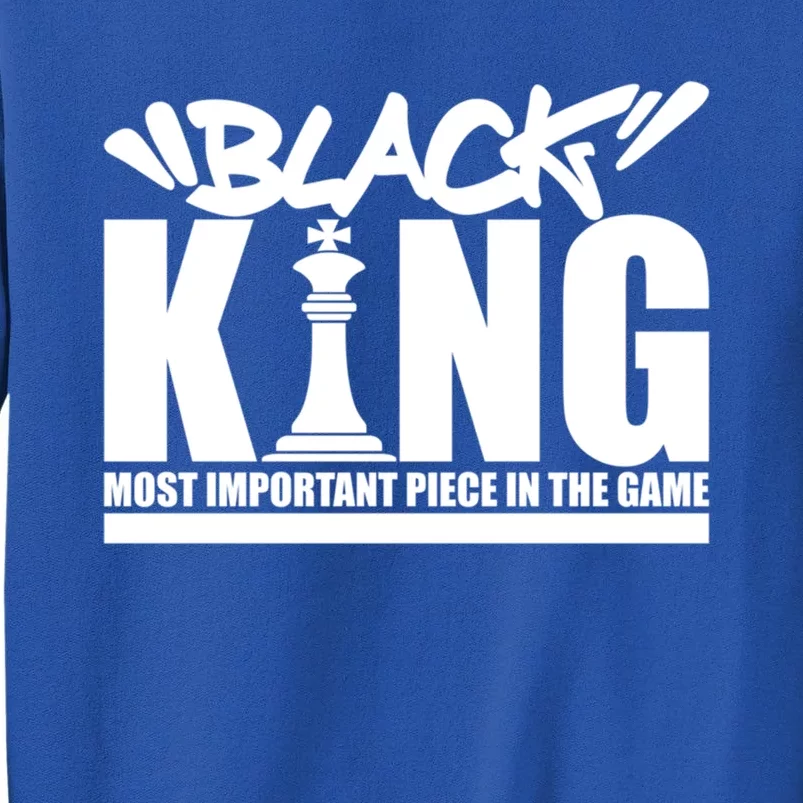 Black King Chess Piece Design Couples King Queen Proud Black Gift Tall Sweatshirt