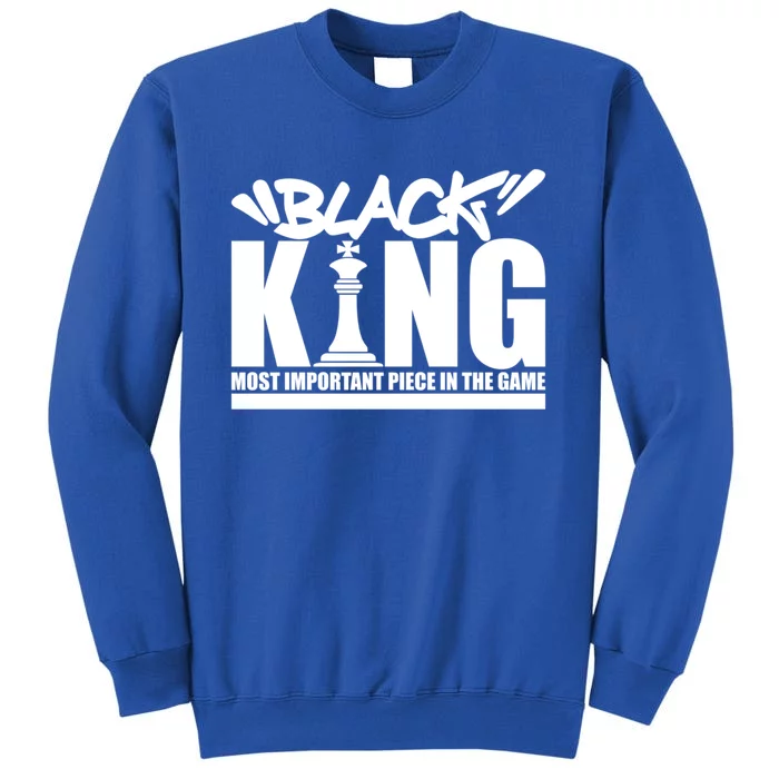 Black King Chess Piece Design Couples King Queen Proud Black Gift Tall Sweatshirt