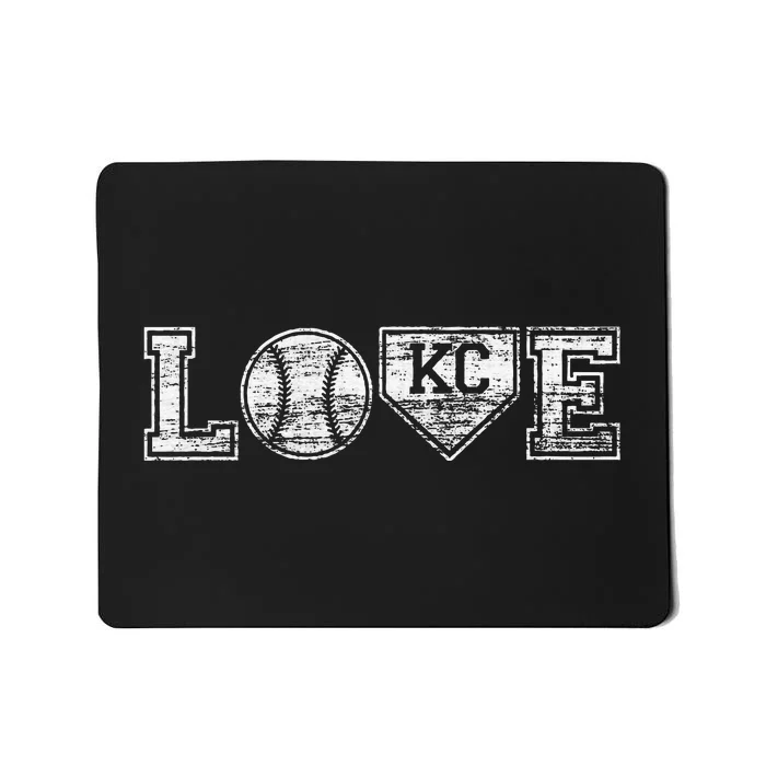 Baseball Kansas City Love Blue Color Royal National Pastime Mousepad