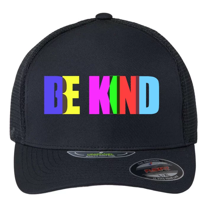 Be Kind Colorful Anti Bully Flexfit Unipanel Trucker Cap