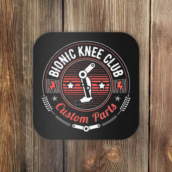 Bionic Knee Club Custom Parts Funny Knee Replacement Coaster