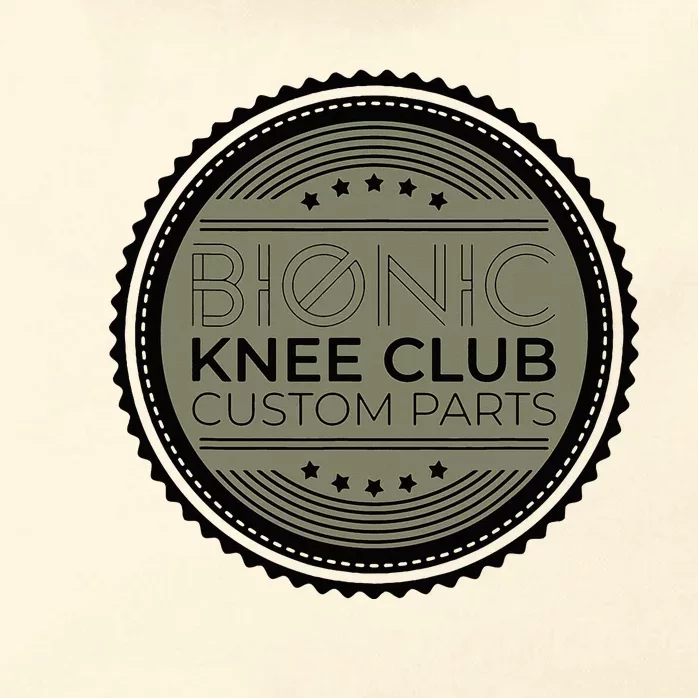 Bionic Knee Club Custom Parts Funny Knee Replacement Zip Tote Bag