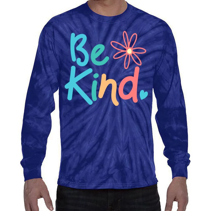 Be Kind Cute Colorful Gift Tie-Dye Long Sleeve Shirt