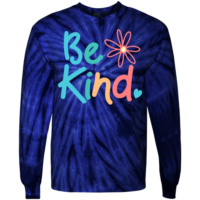 Be Kind Cute Colorful Gift Tie-Dye Long Sleeve Shirt