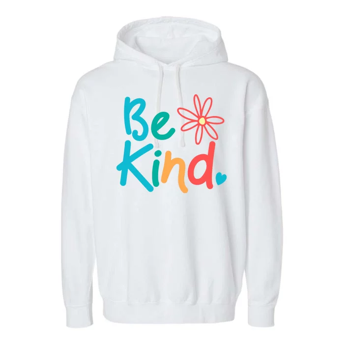 Be Kind Cute Colorful Gift Garment-Dyed Fleece Hoodie