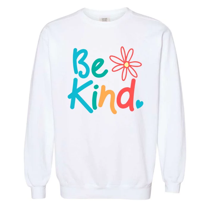 Be Kind Cute Colorful Gift Garment-Dyed Sweatshirt