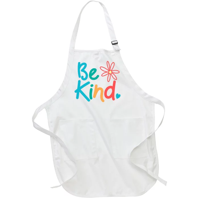 Be Kind Cute Colorful Gift Full-Length Apron With Pocket