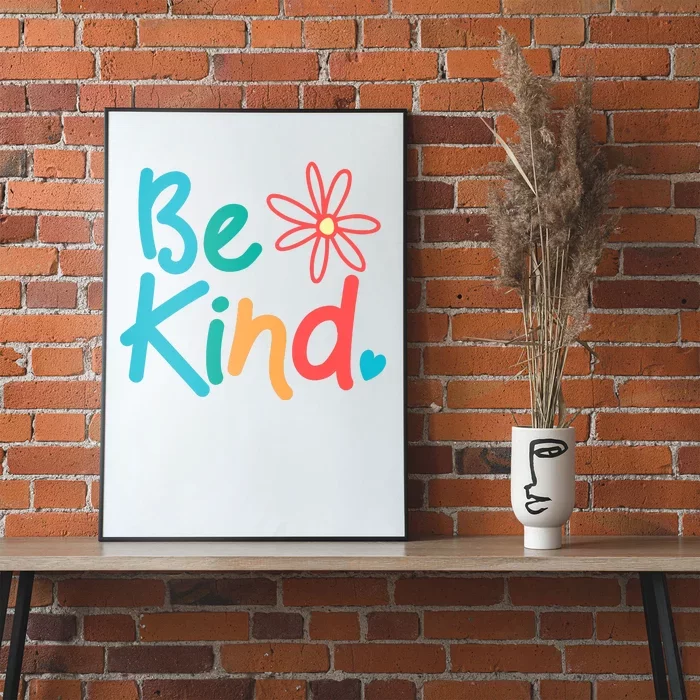 Be Kind Cute Colorful Gift Poster