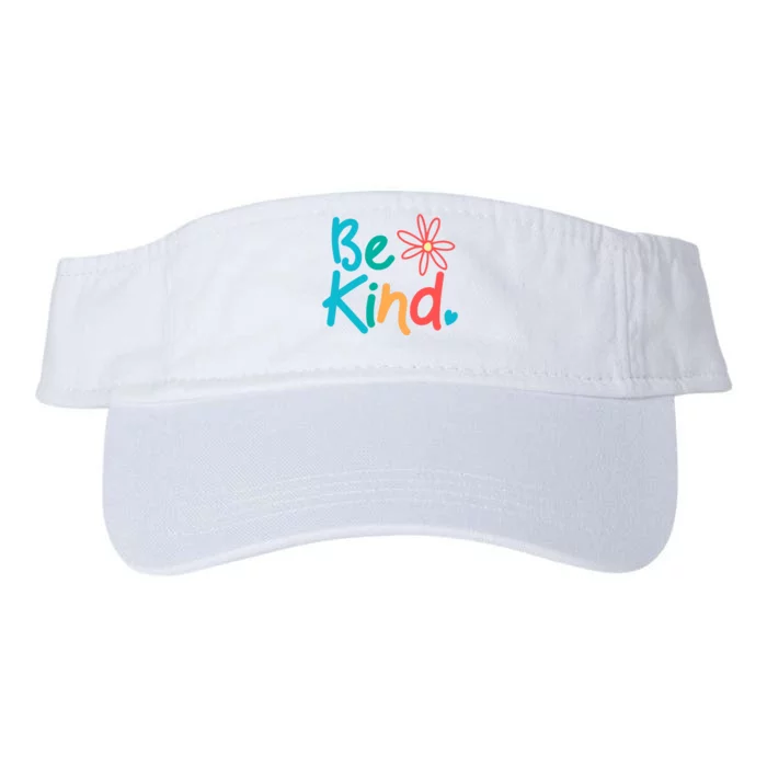 Be Kind Cute Colorful Gift Valucap Bio-Washed Visor