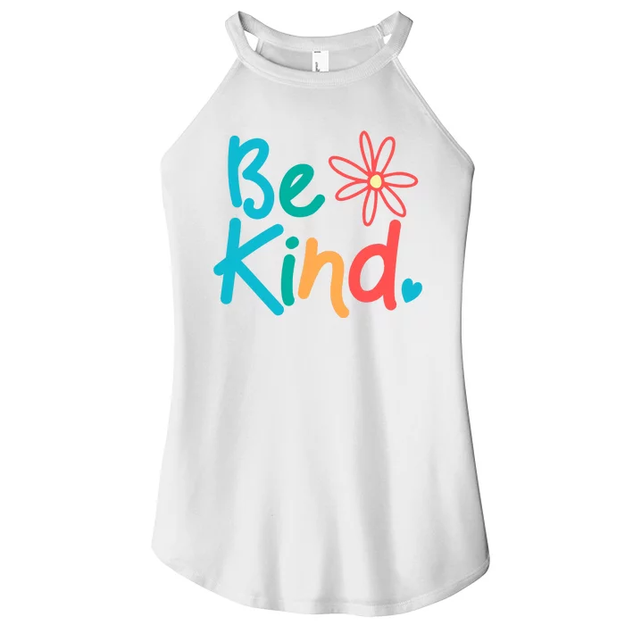 Be Kind Cute Colorful Gift Women’s Perfect Tri Rocker Tank