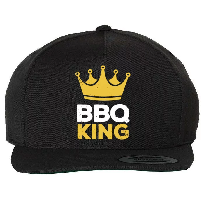 Bbq King Chef Dad Meaningful Gift Wool Snapback Cap