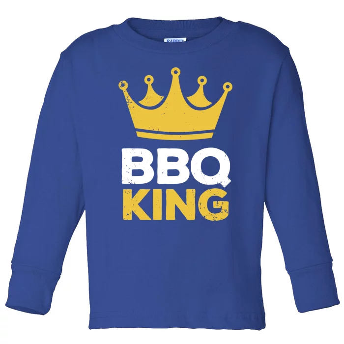 Bbq King Chef Dad Meaningful Gift Toddler Long Sleeve Shirt