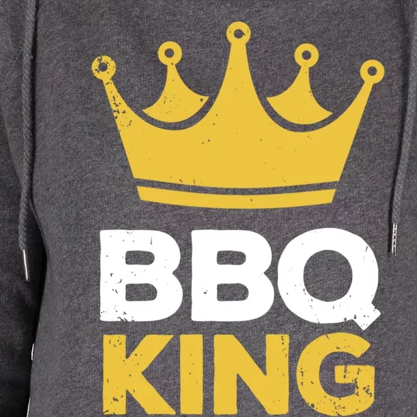 Bbq King Chef Dad Meaningful Gift Womens Funnel Neck Pullover Hood