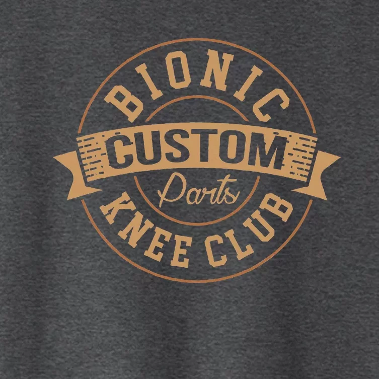 Bionic Knee Club Custom Parts Recover After Surgery Gag Women's Crop Top Tee