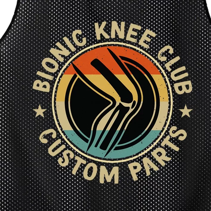 Bionic Knee Club Custom Parts Bones Funny Knee Replacement Mesh Reversible Basketball Jersey Tank