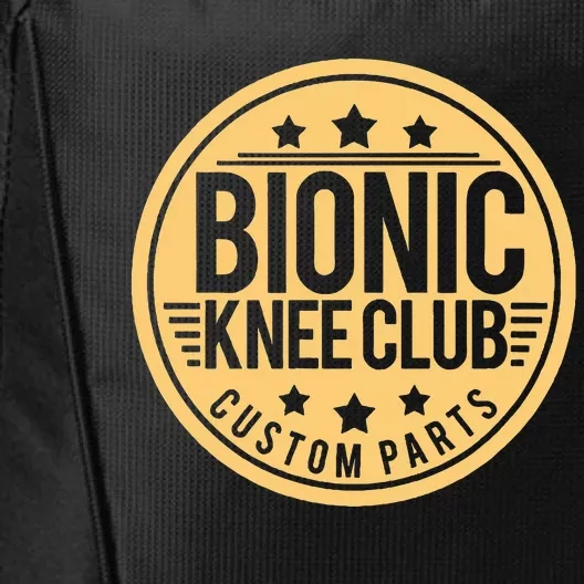 Bionic Knee Club Knee Surgery Knee Replacement Recovery City Backpack