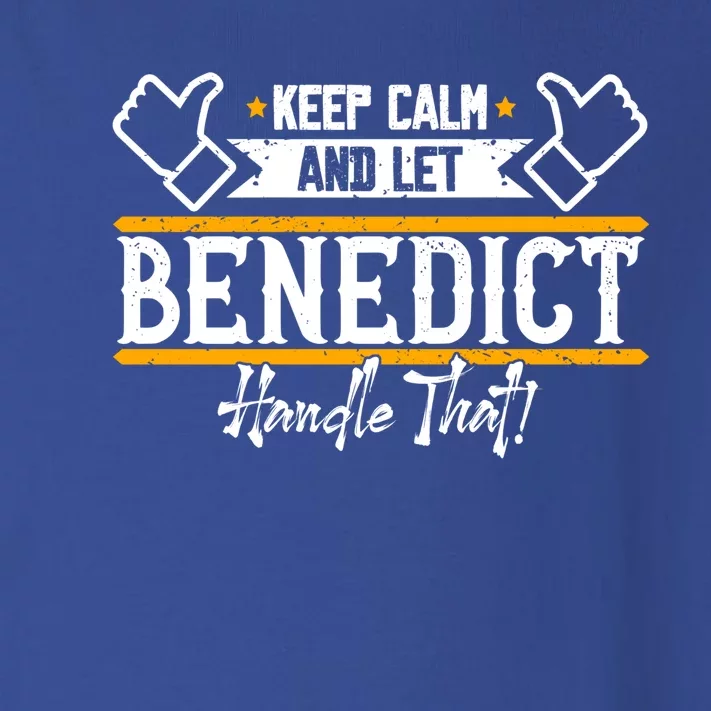 Benedict Keep Calm And Let Benedict Handle That Meaningful Gift Toddler Long Sleeve Shirt