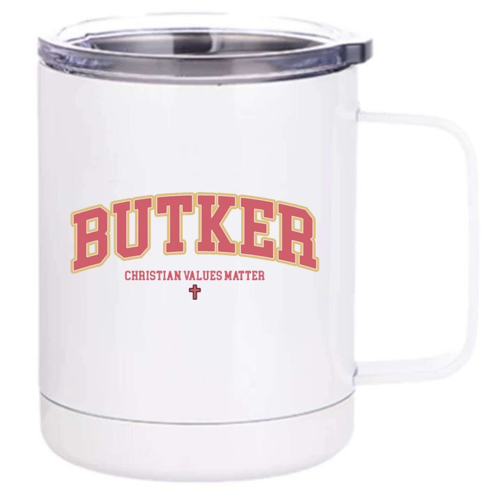 Butker Kansas City Kicker Harrison Butker Front & Back 12oz Stainless Steel Tumbler Cup