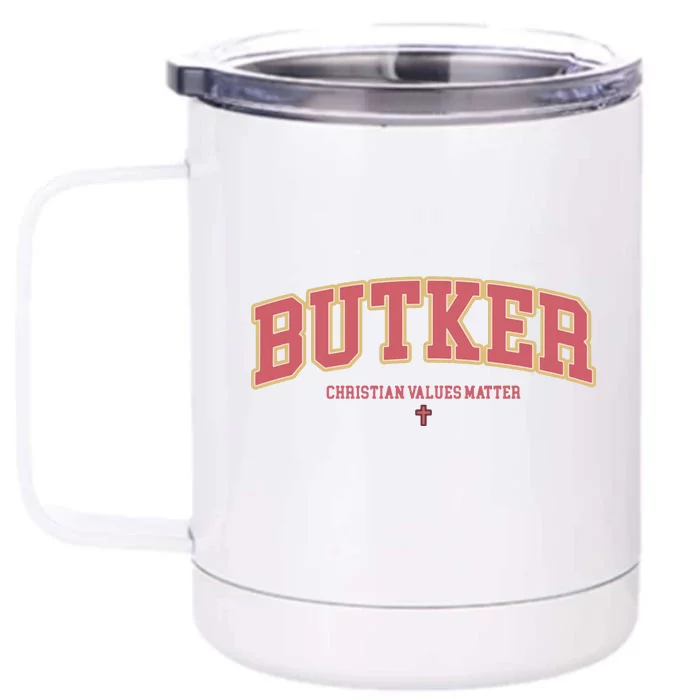 Butker Kansas City Kicker Harrison Butker Front & Back 12oz Stainless Steel Tumbler Cup