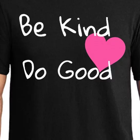 Be Kind Do Good Heart Inspirational Graphic Pajama Set