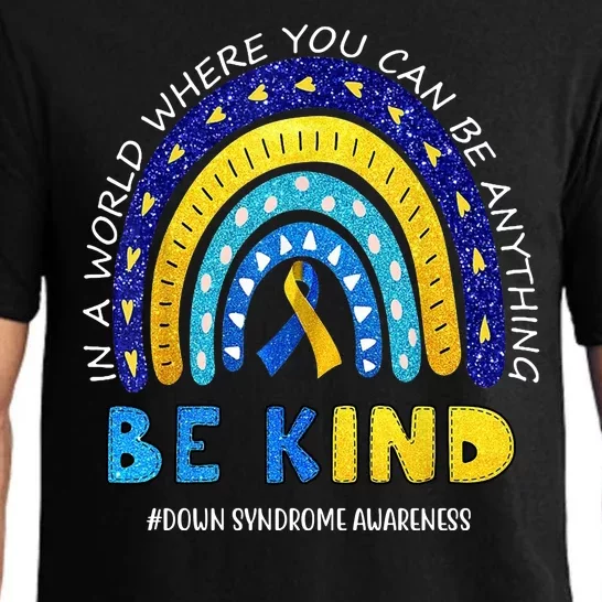 Be Kind Down Syndrome Awareness Rainbow Pajama Set