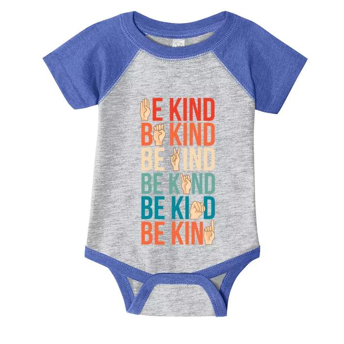 Be Kind Deafmute Signlanguage Cute Gift Infant Baby Jersey Bodysuit