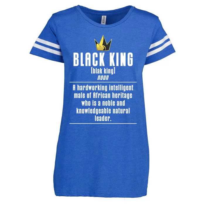 Black King Definition Of African Noun Black History Cute Gift Enza Ladies Jersey Football T-Shirt